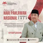 HARI PAHLAWAN MOMENTUM MEMERANGI KEMISKINAN DAN KEBODOHAN UNTUK INDONESIA MAJU  oleh : Syaifuddin (Ketua PCNU Jakarta Pusat)